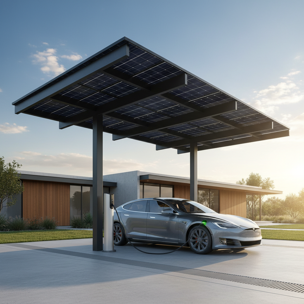 Carport solaire : Solution 2 en 1