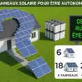 Combien de panneaux solaire pour être autonome en énergie